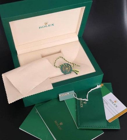 Caixa Relógio Rolex Verde Completa