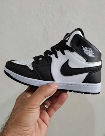 Tênis Nike Jordan em oferta preto/branco Infantil uniseex
