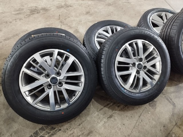 RODA NOVA FIAT STRADA C/ PNEU ZERO À BASE DE TROCA
