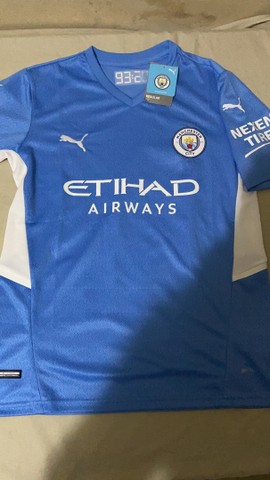 Camisa Manchester City Azul Nova