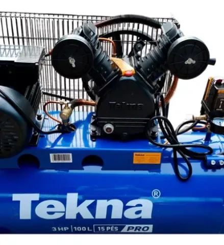 Compressor 15pés/100Lts/3Hp (Tekna) - Foto 5