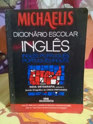 Livro - Dicionário Escolar - Inglês/ Português - Seminovo