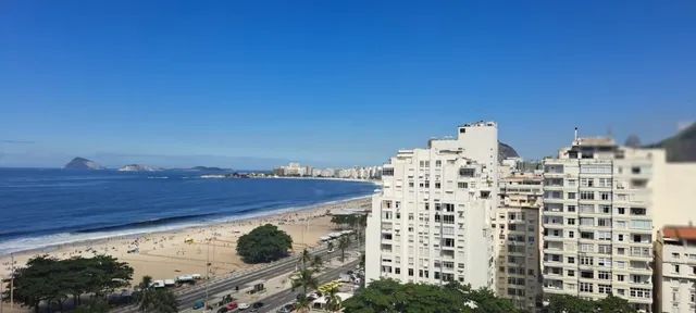 Grande quarto sala - Com vista maravilhosa na praia de Copacabana