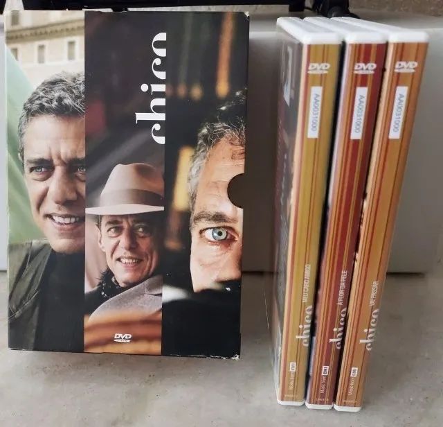 DVD Chico Buarque Vol. 1-Box C/3 DVDs-Com os encartes e em ótimo estado