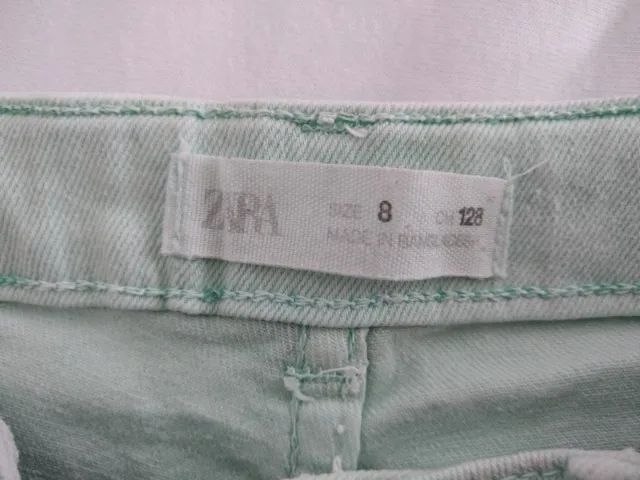 Shorts jeans infantil - tamanho 8 - Zara - Foto 3