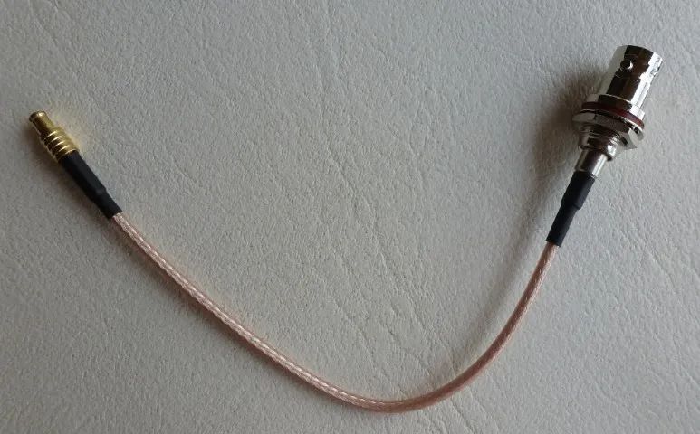 Cabo Pigtail MCX para BNC (perfeito para SDR) - RG316