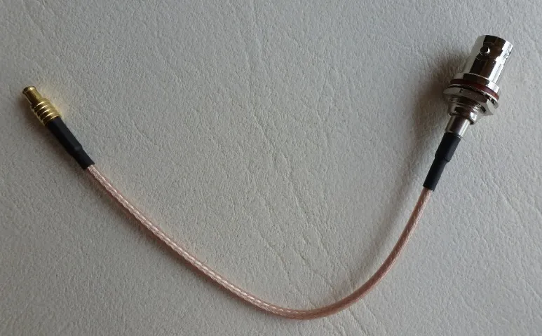 Cabo Pigtail MCX para BNC (perfeito para SDR) - RG316