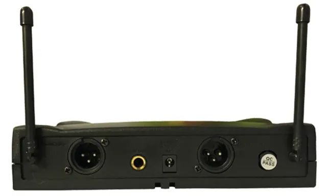 Novo Microfones Sem Fio Profissional Dinâmico Duplo Sem Ruido Uhf - Foto 4