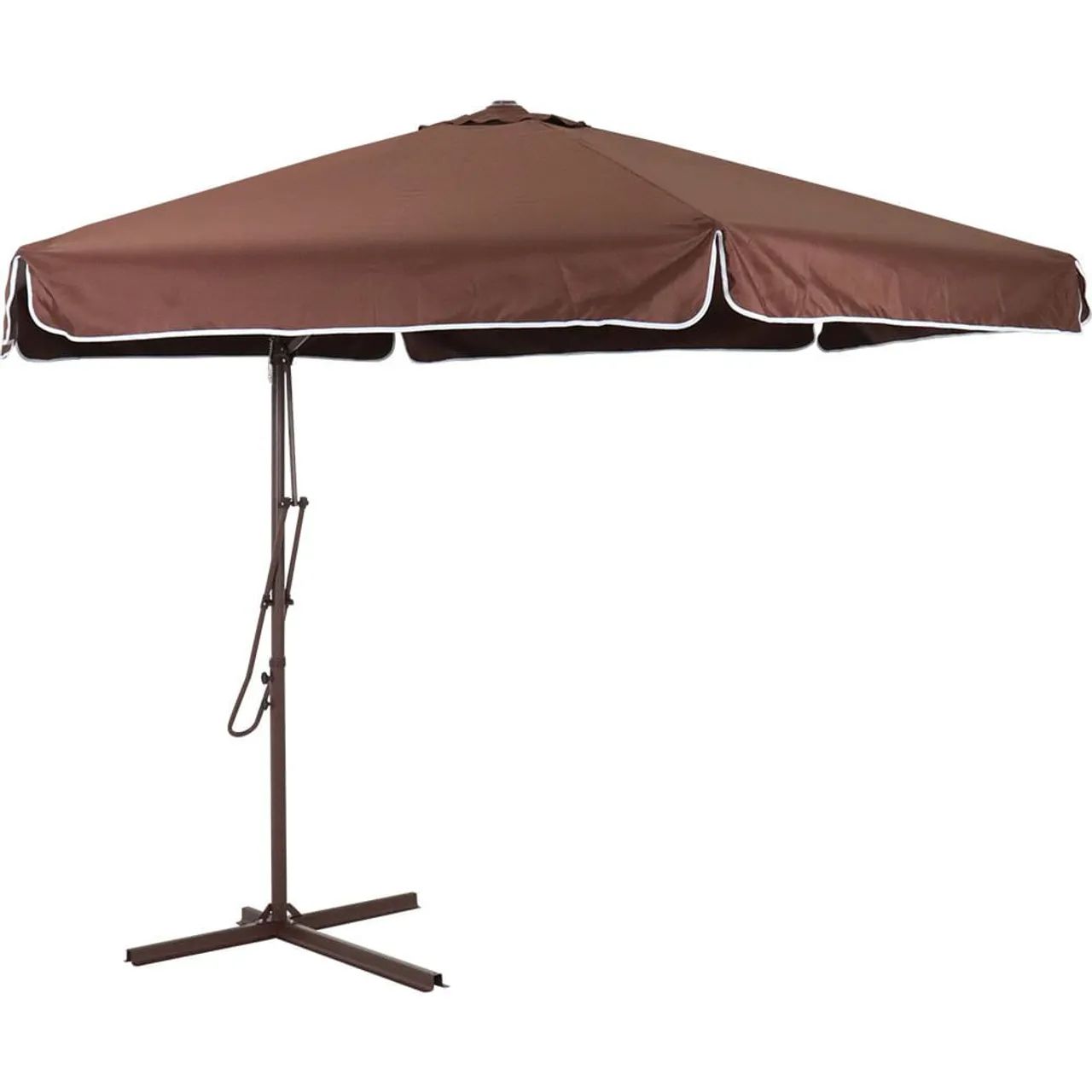 Ombrelone Suspenso Oslo com Alavanca 3 Metros Marrom Bel (PRONTA ENTREGA)