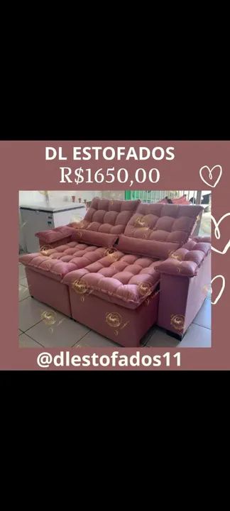 Sofá Retrátil reclinável diretamente da fábrica várias cores disponíveis  - Foto 2