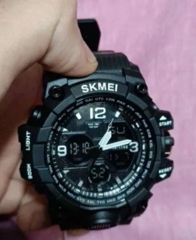 Relógio skmei masculino esportivo a prova de água Analógico e digital, Estilo Militar - Foto 5