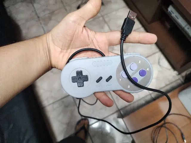 controle usb para pc modelo snes - Foto 2