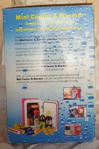 Mini Geladeira Vintage com tocador de CD. Nova, funcionando  - Foto 5