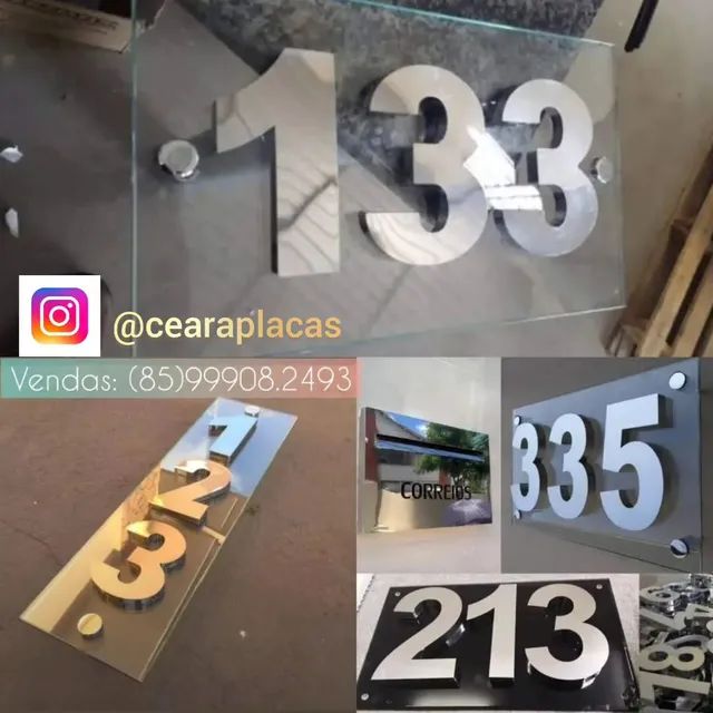 Números e letras caixa em alto relevo 15cm - Foto 3