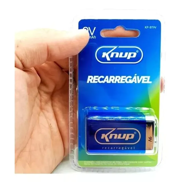 Bateria Recarregável 9v 450mah Original lacrada