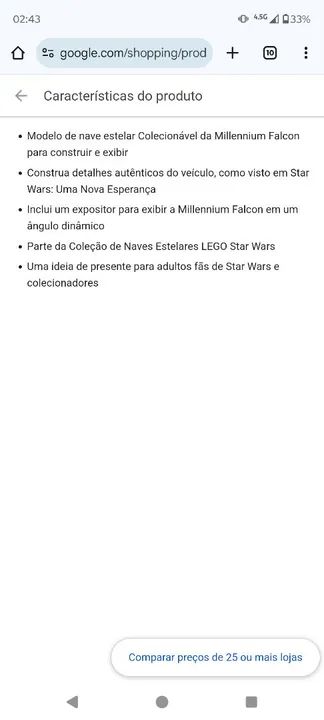 LEGO Star Wars Millennium Falcon 75375 - Novo - Foto 4