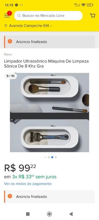 Limpador ultrasonico 