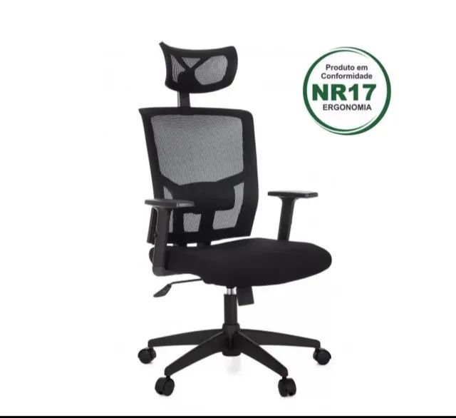 Cadeira tela nova ergonômica / Escritório - Foto 3
