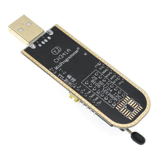 Kit Gravadora Programadora CH341A Pinça Garra Clip Jacaré SOIC8 Eprom Bios - Foto 3
