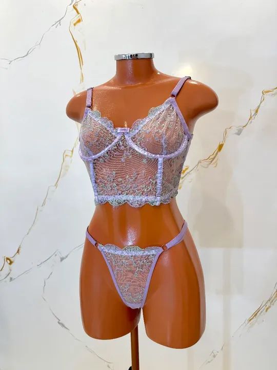 Conjunto Lingerie - Sutiã, calcinha moda íntima - Foto 4