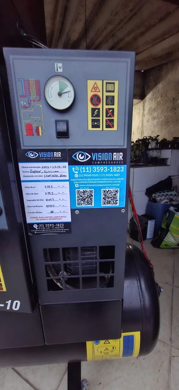 Compressor de Ar Chicago Pneumatic CPM10-10 60Hz Trifásico (Usado) - Foto 3