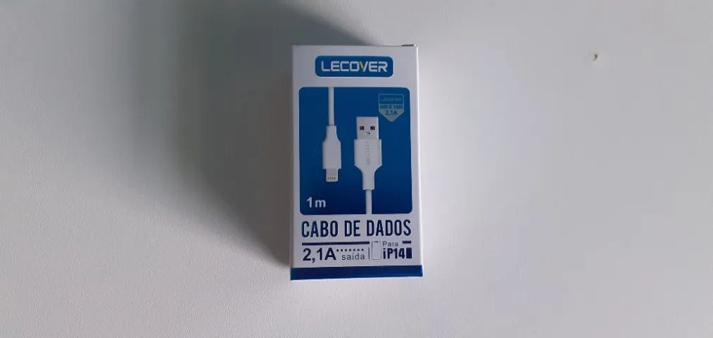 Cabo de dados 2.1A - Lightning p/ USB - iP14 - LECOVER