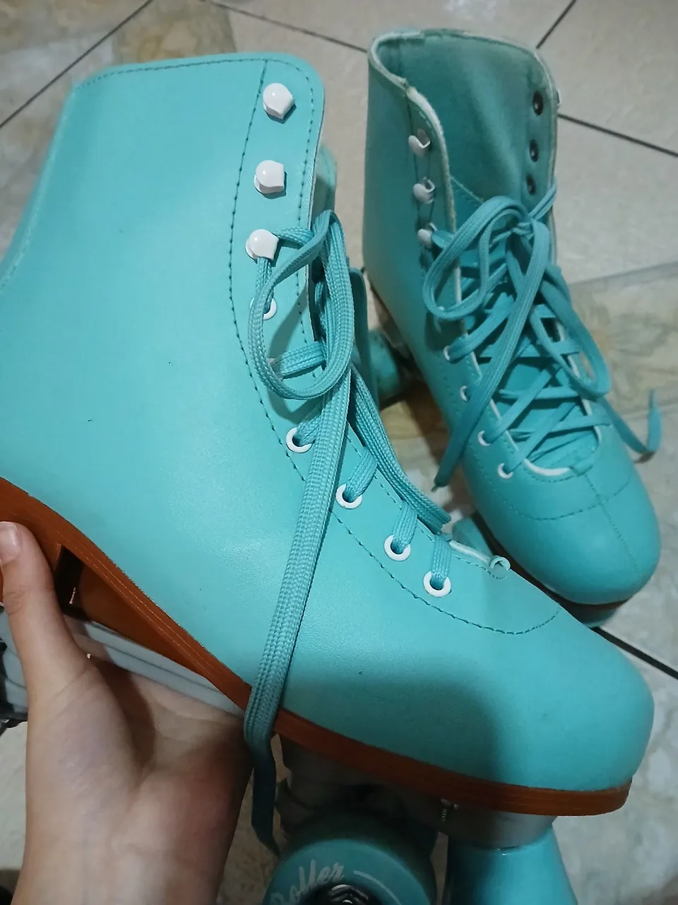 Patins Roller Azul Turquesa