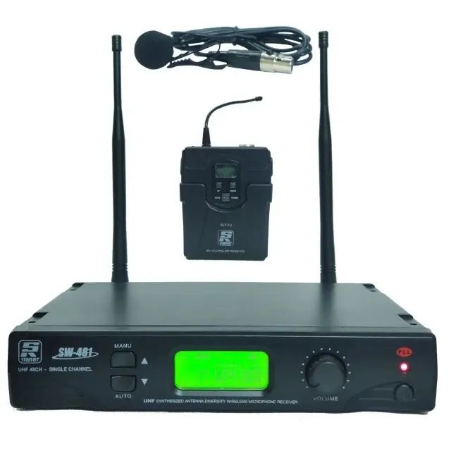 PROMOÇÃO! Microfone Profissional Lapela Sem Fio SW-481 SLT-7U - STANER