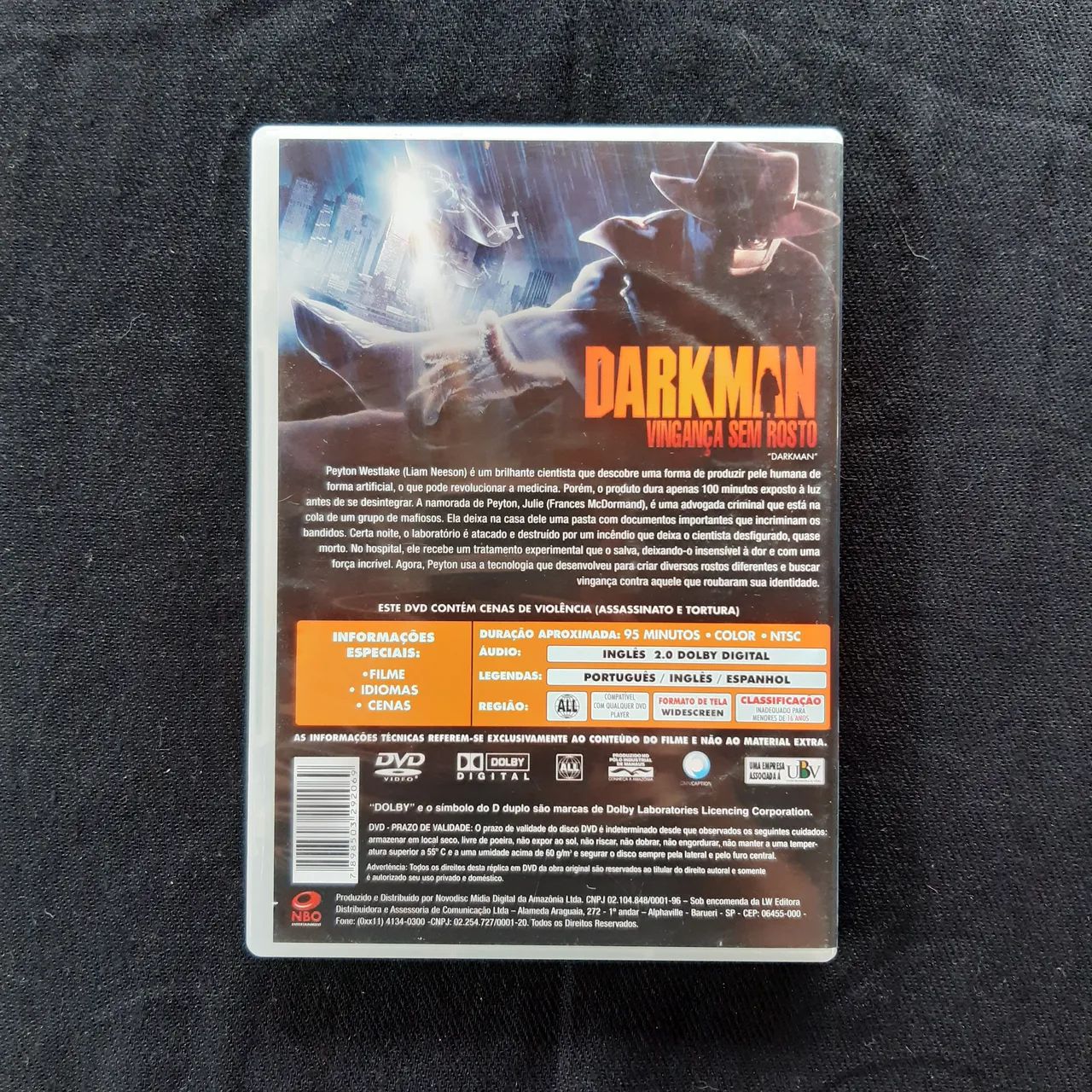 DVD Darkman Vingança Sem Rosto (1990) - Foto 2