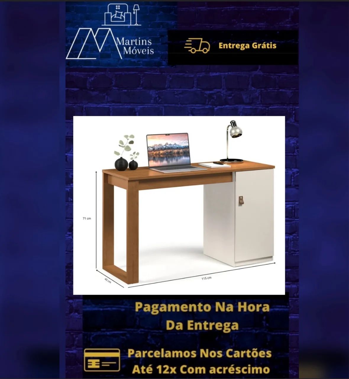 GRANDE PROMOÇÃO*MESA ESCRIVANINHA PARIS ENTREGA GRÁTIS ACEITA CARTÃO  - Foto 4