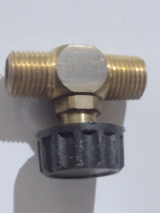 Registro Agulha 1/4 Ar Comprimido Rosca M/M NPT Bronze Compressor Ar