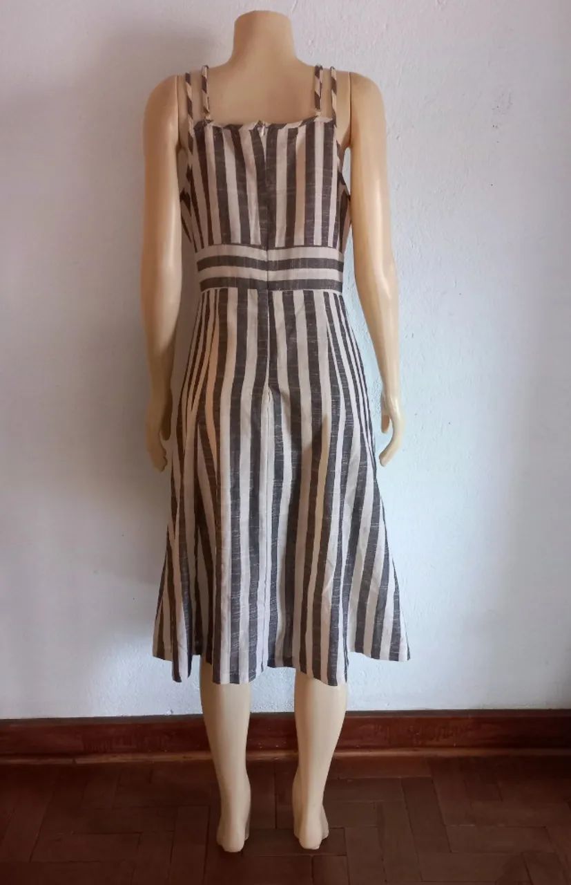 12_Vestido longo listrado / Tam P - Foto 3