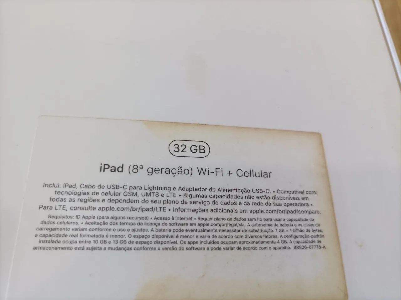 Caixa vazia iPad 8  - Foto 4