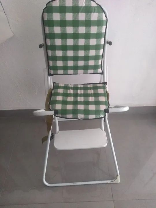 Cadeira de Alimentação Infantil - Verde e Branco