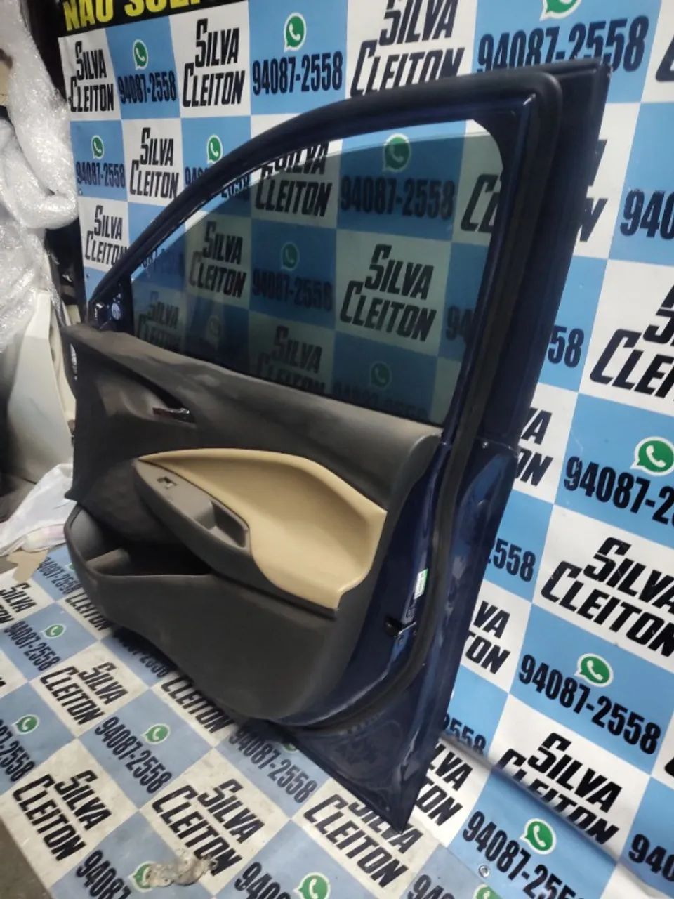 porta dianteira direita onix 2020 ate 2025 original cor azul  - Foto 11