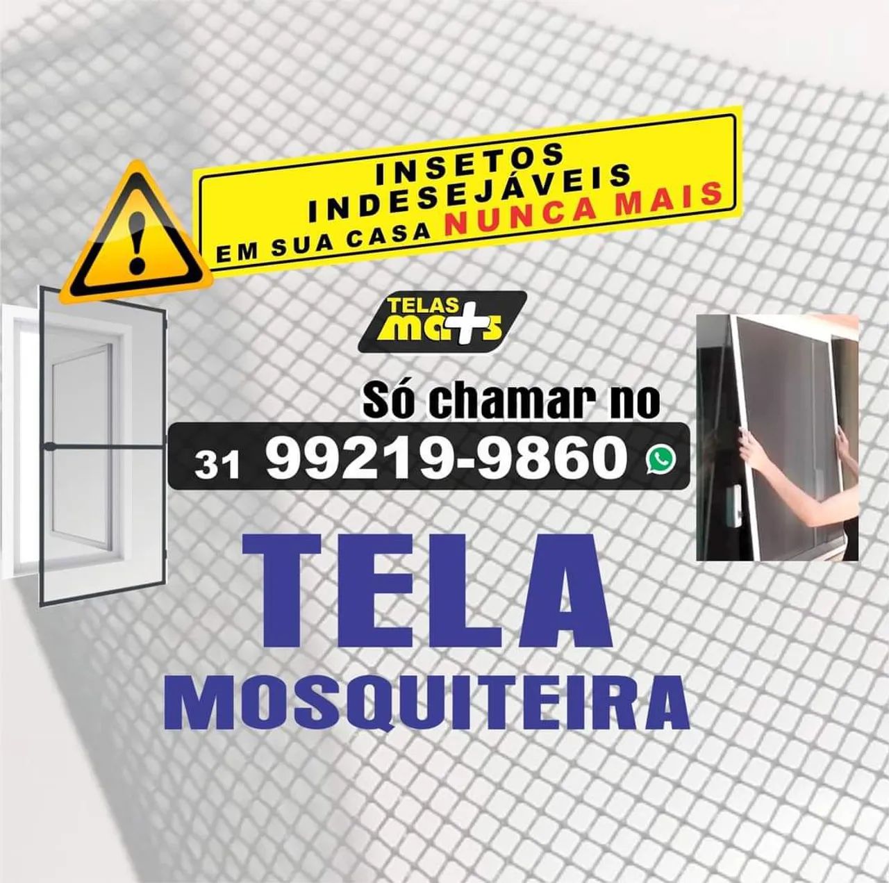 Tela Mosquiteira Sob medida - Instalação Grátis- Livre-se dos Insetos Indesejáveis!