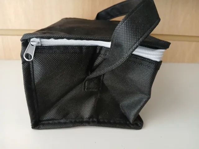 Bolsa Marmita Lancheira Térmica Trabalho Escolar Fitness retangular - Foto 3