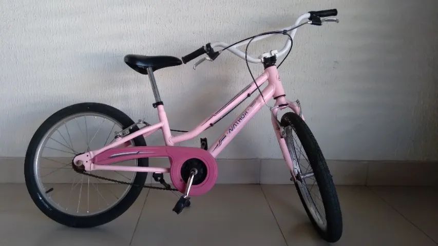 Bicicleta Nathor, aro 20, cor de rosa, em bom estado de conservação. - Foto 3