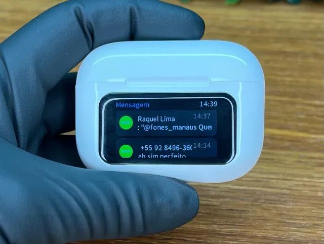 Fone Bluetooth WT-1 Touch Screen - Cancelamento de Ruído, Tela Touch e Entrega grátis! - Foto 3