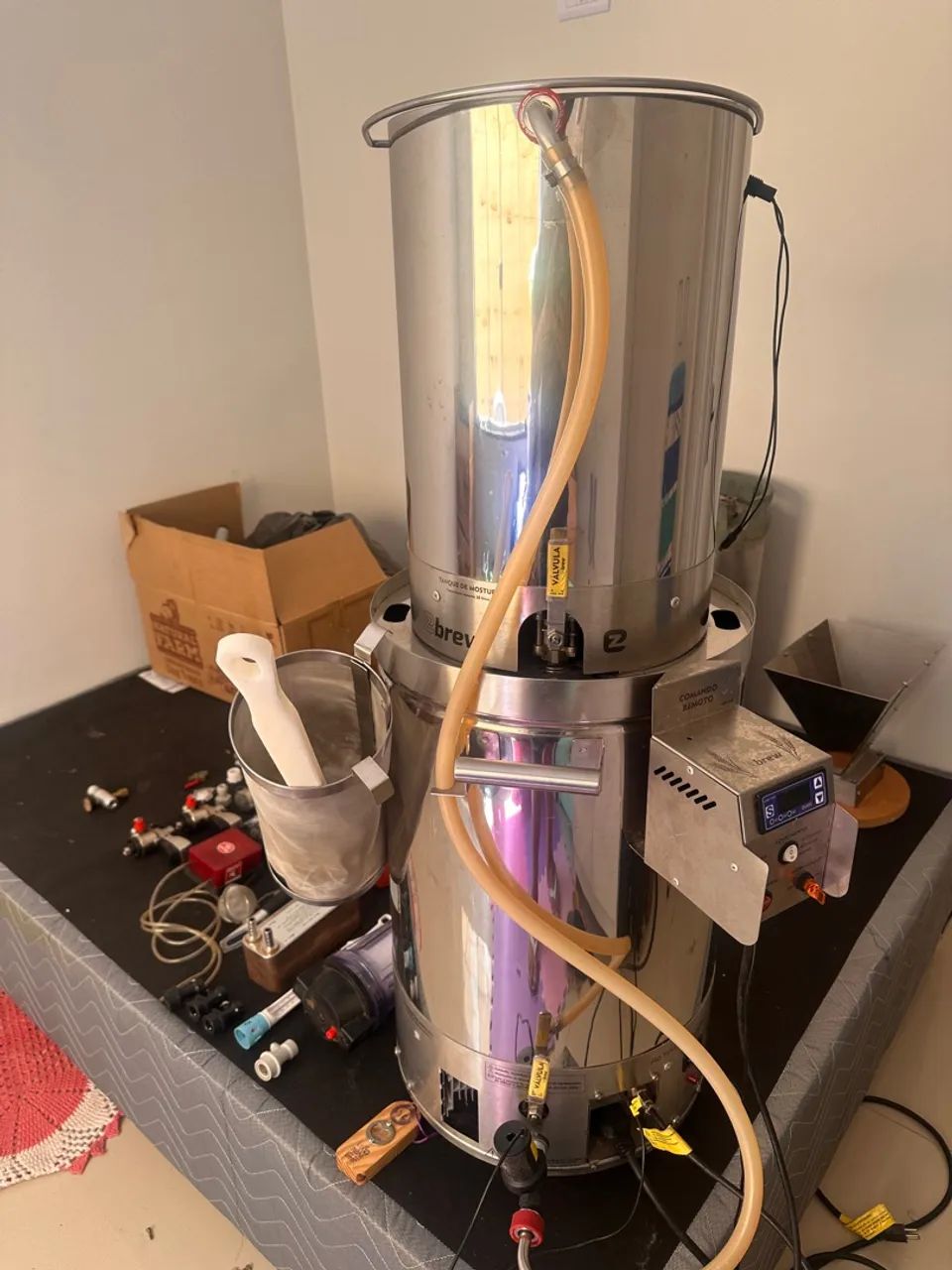 Kit de peças para equipamentos industriais para produção de cerveja artesanal  - Foto 2