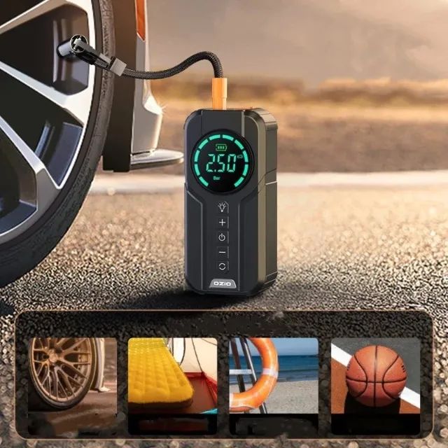 Bomba de Ar Inteligente Portátil Tomate MXB-D001 - 180 PSI, Recarregável e com Luz LED - Foto 3