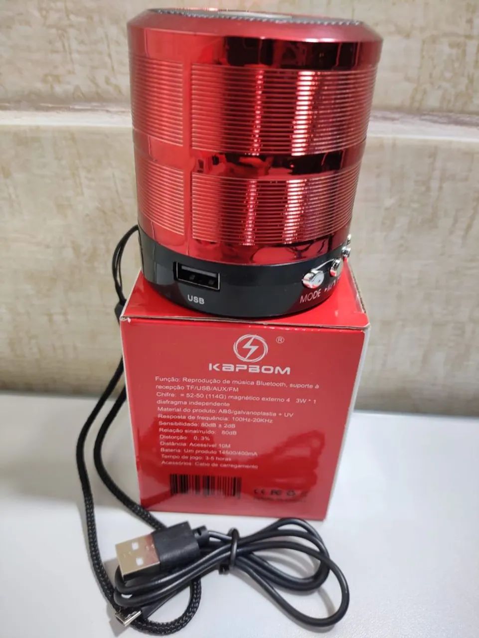Caixa de Som Bluetooth KA-887 - Foto 2