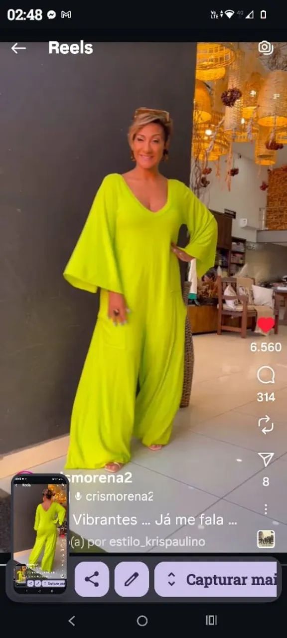 MACACÃO MANGA KIMONO - CRIS MORENA  - Foto 2