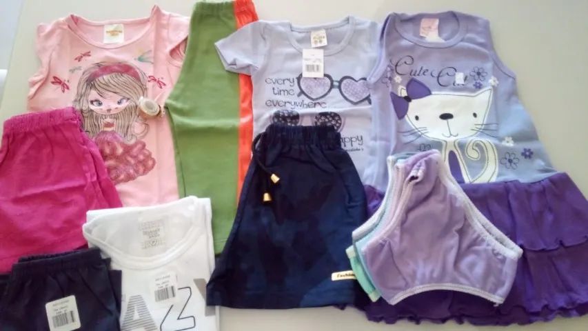 Lote para menina Tam 2