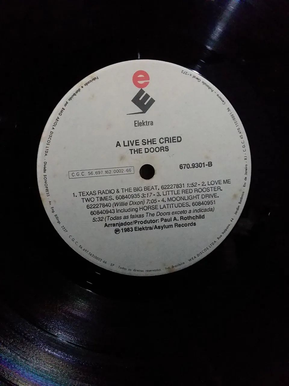 LP/Vinil The Doors - Alive She Cried - 1983 - Foto 4