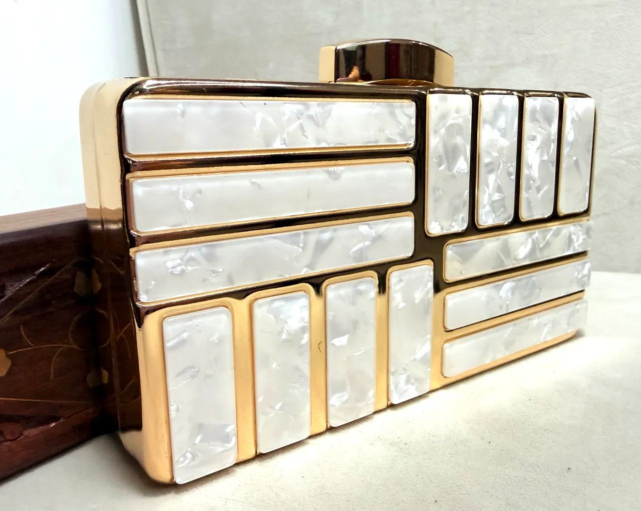 Bolsa Clutch Madrepérola NOVA!!