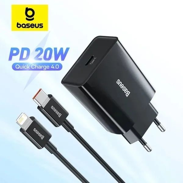 Carregador Baseus 20W PD Quick Charge 4.0
