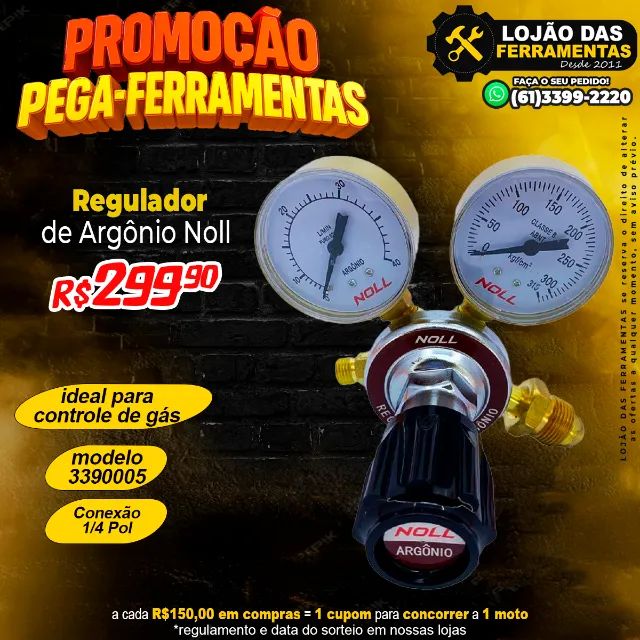 Regulador de Argônio 3390005 Noll