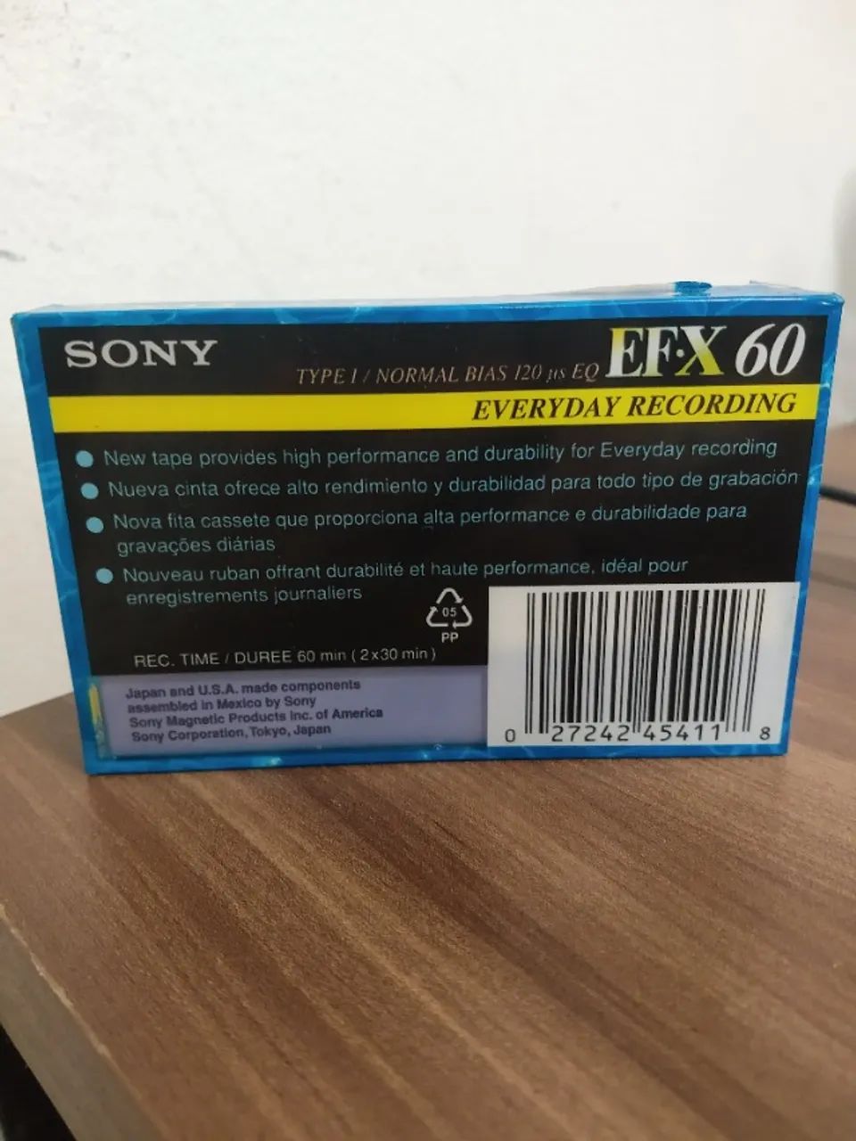 Fita Cassete Sony EF.X 60 Virgem Lacrada - Foto 2