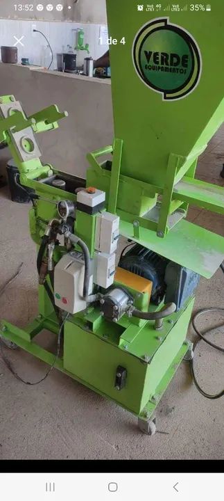 maquina de tijolo hidráulica nova - Foto 2